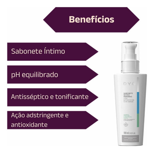 Sabonete Íntimo Feminino Adstringente E Dyo