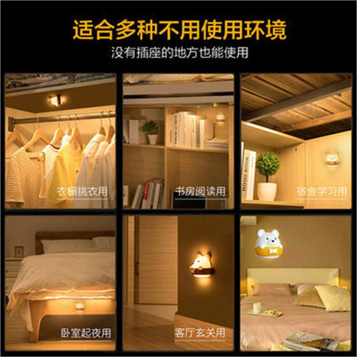 S Protección Ocular Led De Pared, Bonita Forma De Oso,