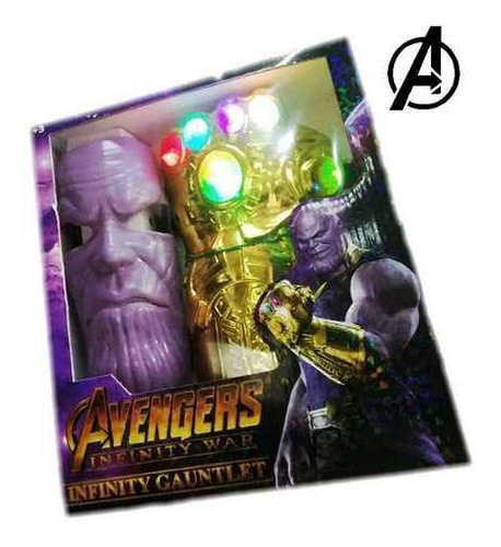 Guante Máscara Thanos Avengers Guantelete Vengadores Endgame