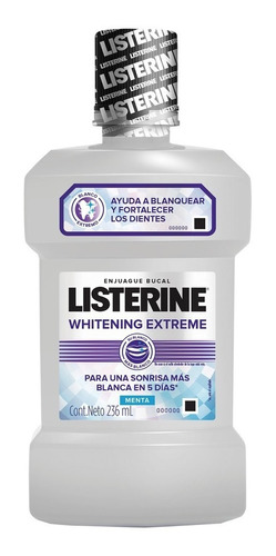 Listerine Whitening Extreme X 236 Ml Farmacia Mag Lacroze