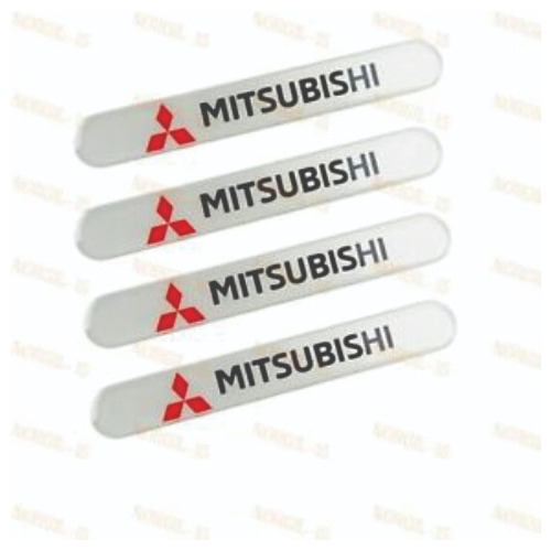 Calcomanía Mitsubishi Para Manillas Con Logo 4pcs.