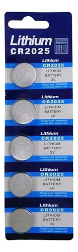 Pilha Bateria Lithium Moeda Cr2025 3v Cartela Com 5 Unidades