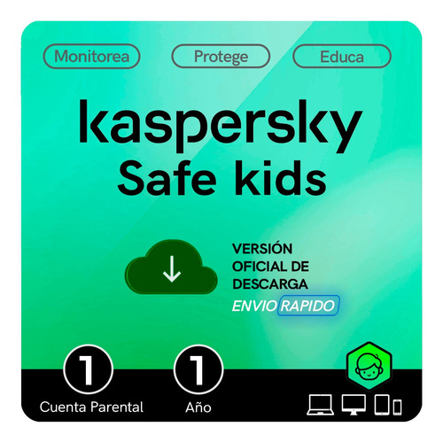 Kaspersky Safe Kids 1 Usuario 1 Año Descarga Electrónica