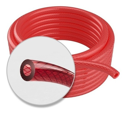 Manguera Para Aire Alta Presion Roja 8mm Rollo X25mts Psf