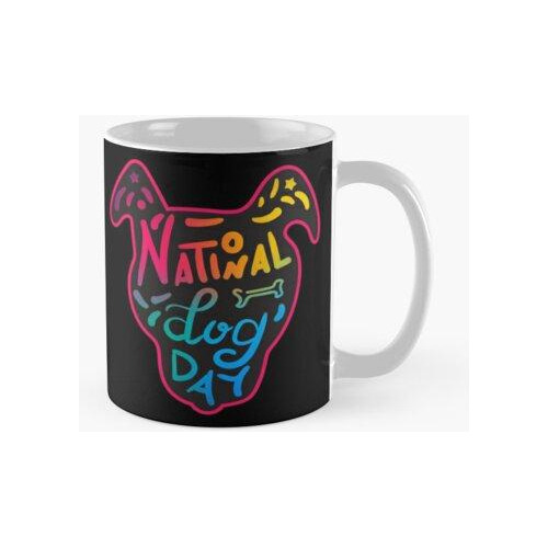 Taza Diseño Gráfico Para El Día Internacional Del Perro En E