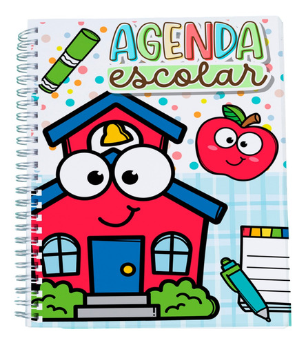 Agenda Escolar Maestro 25 - 26 Para Profesor Mod #9 Profe Año 2026 Portada Blanco