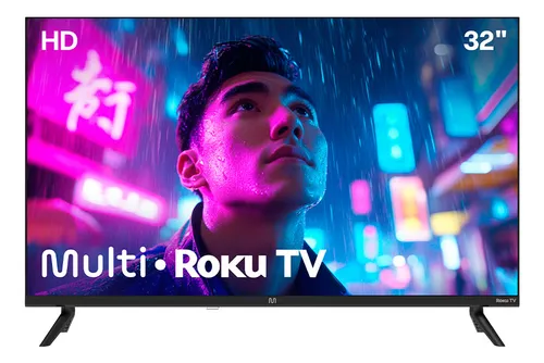 Smart TV Multi Roku 32" HD Wi-fi 3 HDMI 2 USB