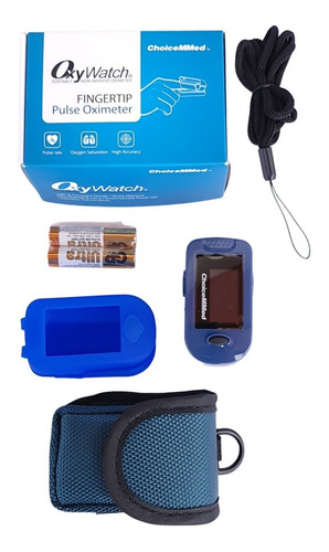 Oximetro De Pulso Con Curva Choicemmed Oxywatch Azul 