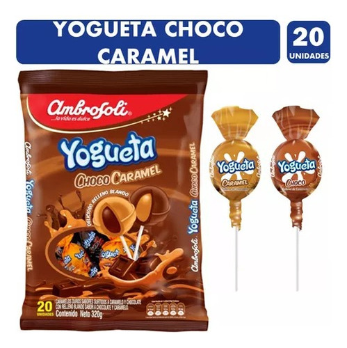 Coyac Yogueta Choco Caramel - Con Relleno (20 Unidades)