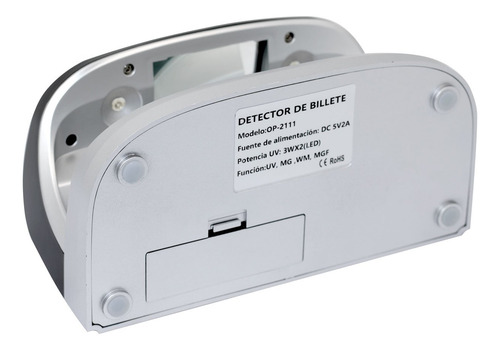 Detector De Billetes Falsos Opalux Con Luz Uv 9w, 220v