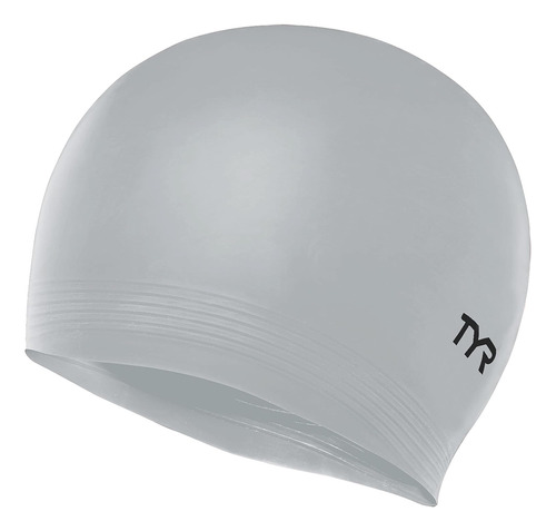 Tyr Latex Swim Cap, Silver