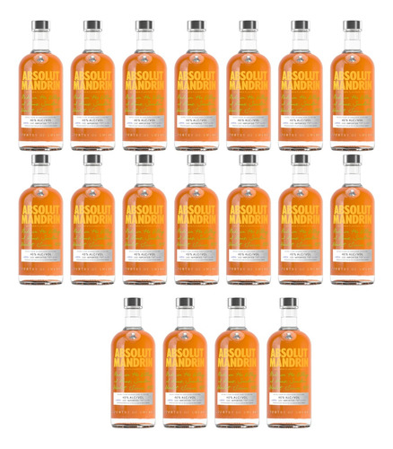 Vodka Absolut Mandarin 700ml X18 Zetta Bebidas