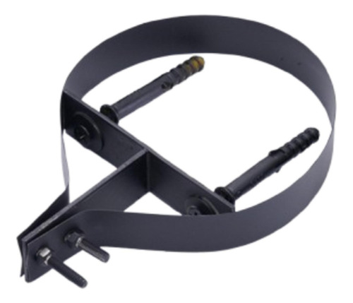 Abrazadera De Tubo De Chimenea De 6 Pulgadas, Correa Negro