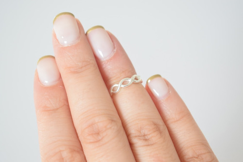 Anillo Para Mitad De Dedo O Para Pie Entrelazado - Plata 925