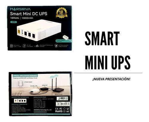 Mini Ups Marsriva Kp3 Para Modem Router Antenas Punto Camara