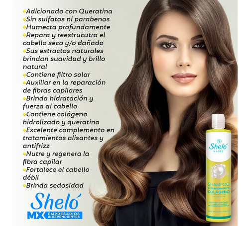 Imagen 2 de 5 de Shampoo Y Acondicionador Extra Hidratante Colageno + Keratin