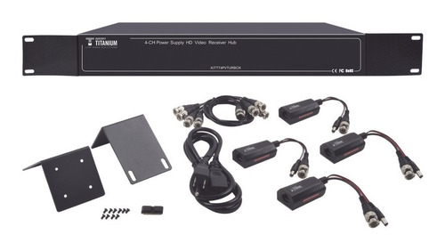 Kit De Transceptor Activo De 4 Canales, Video+poder / 4 Ch