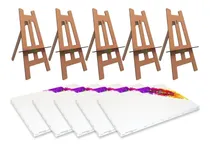 Comprar Kit Contendo 7 Telas Pu002F Pintura 20x30 + 7 Cavaletes De Mesa