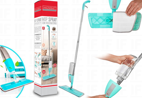 Mop Spray Com Reservatório E Refil Microfibra Rodo Magico