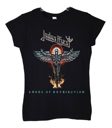 Polera Mujer Judas Priest Angel Of Retribu Metal Abominatron
