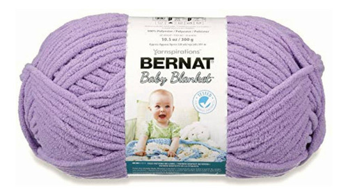 Bernat Baby Blanket Yarn, 10.5 Oz, Super Bulky 6 Gauge Lilac