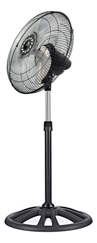 Ventilador Pedestal Piso Z-fan My-3388 16pulg Mytek Cantidad 40.64 Cm 60hz Negro Plateado Metal 3