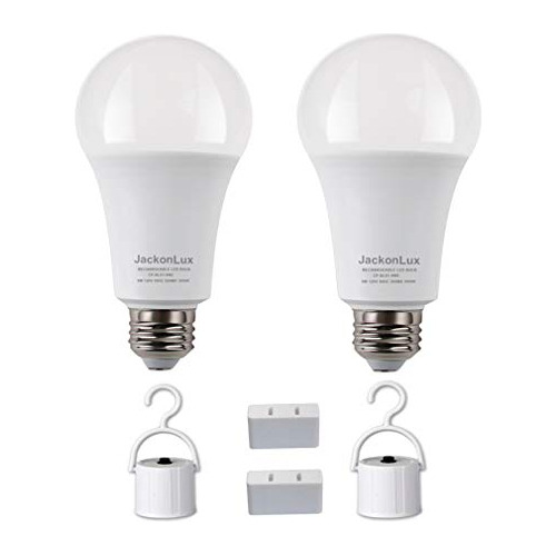 Bombillas Led De Emergencia Recargable 800lm, 2 Pack