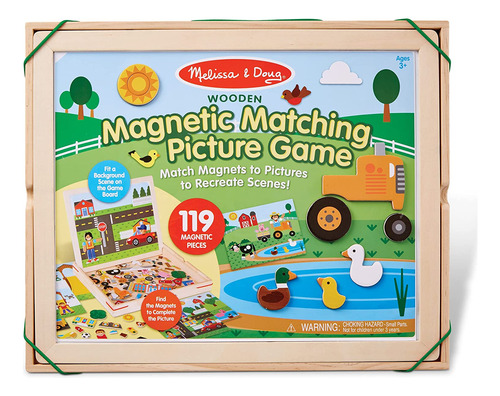 Juego De Madera Con Imágenes Magnéticas A Juego De Melissa &