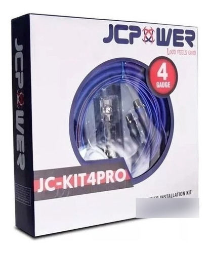 Kit De Cables Jc Power Calibre 4 Awg Para Amplificador