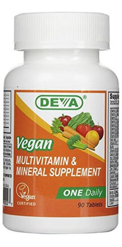 Deva Vegan Multivitamina Y Suplemento Mineral, 90 Tabletas