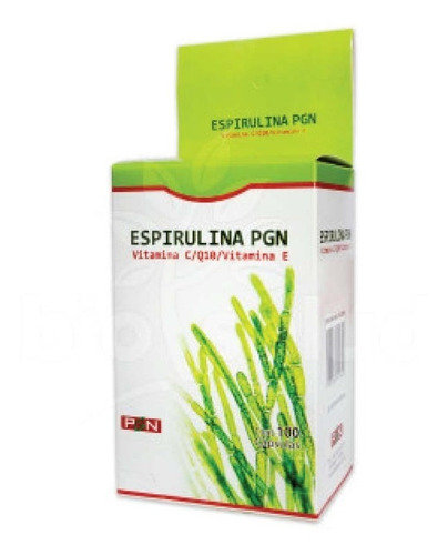 Espirulina X 100 Capsulas Antioxidante Pgn