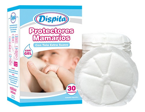 Protectores Mamarios X30 Unid Con Gel Y Adhesivo Dispita