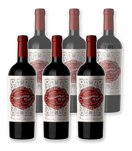 Vino Zorro Salvaje De Uco Malbec Caja X6