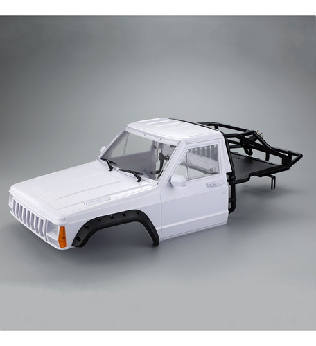 Cabina De Coche Rc Y Media Jaula Trasera Para 1/10 Rc Crawle