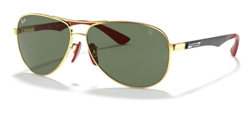 Ray-ban Ferrari Rb 8313m F00871 61 Gold / Green Classic