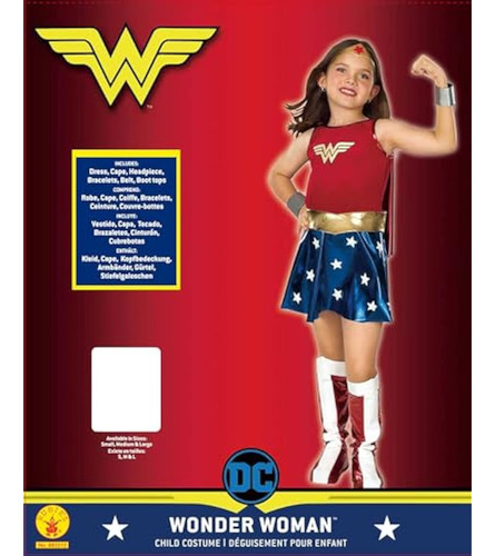 Rubie 's Superhéroe Dc Disfraz Mujer Maravilla.