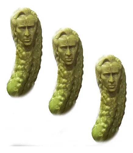 Adorno Navideño Picolas Cage Y Pepinillo Divertido