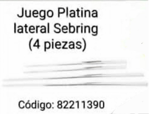 Platina Lateral Sebring