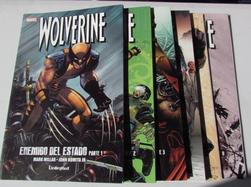 Comic Marvel: Wolverine - Enemigo Del Estado. 6 Tomos, Completa. Editorial Unlimited