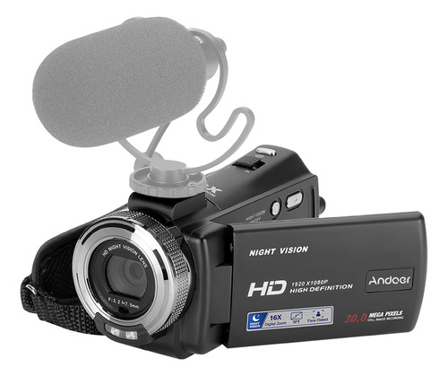 Cámara De Vídeo Digital Con Hd Inch V12 Andoer 1080p Full