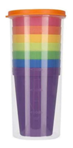 Paquete De Vasos De Colores, Mxclu-001, 1 Paq. Con 7 Pzas, V