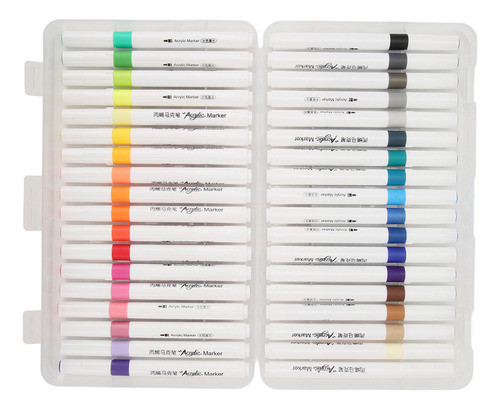 Bolígrafos De Acuarela De 36 Colores Con Doble Pincel Para E