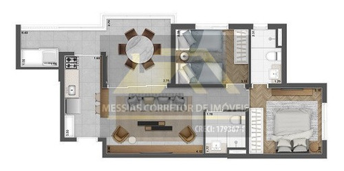 Imagem 4 de 13 de Apartamentos 1 Dormitórios E 1 Vaga - Upper - Brooklim - 42 Metros - 75