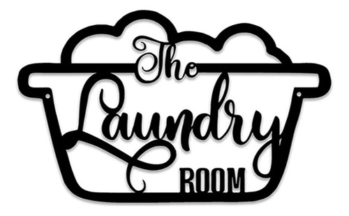 Letrero De Pared Con Diseño De The Laundry Room, Adorno Deco