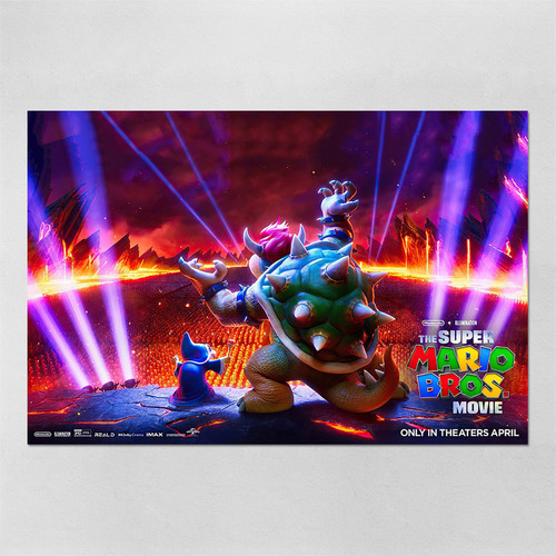 Poster 40x60cm Mario Bros O Filme - Bowser - Filmes - 62