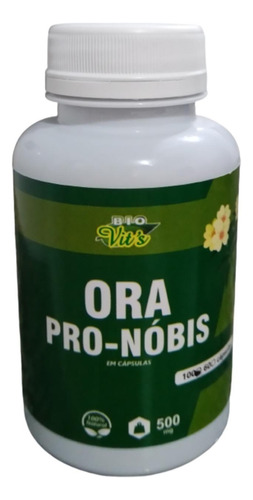 Ora Pro-nóbis 2 Frascos 100 Cápsulas Cada Biovittas