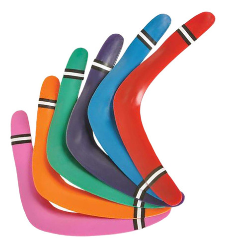 Boomerangs Clásicos De Colores Juego De 2 Ideal Para Aire