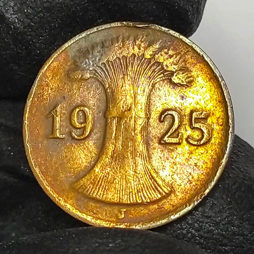 Alemania 1 Rentenpfennig 1925 Moneda Antigua