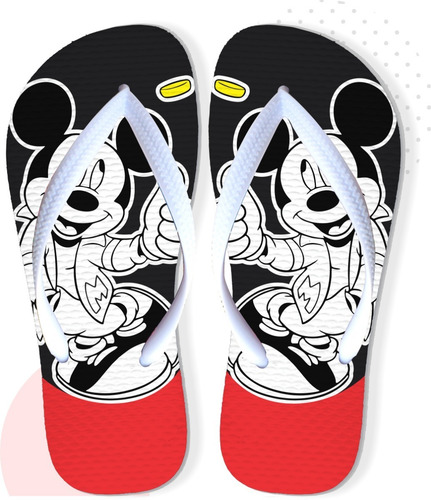 Chinelo Mickey E Minnie Kit 3 Pares Com 1 Caneca De Brinde