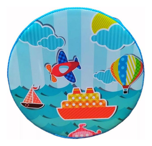 Pandero Musical Infantil Diseño Marino